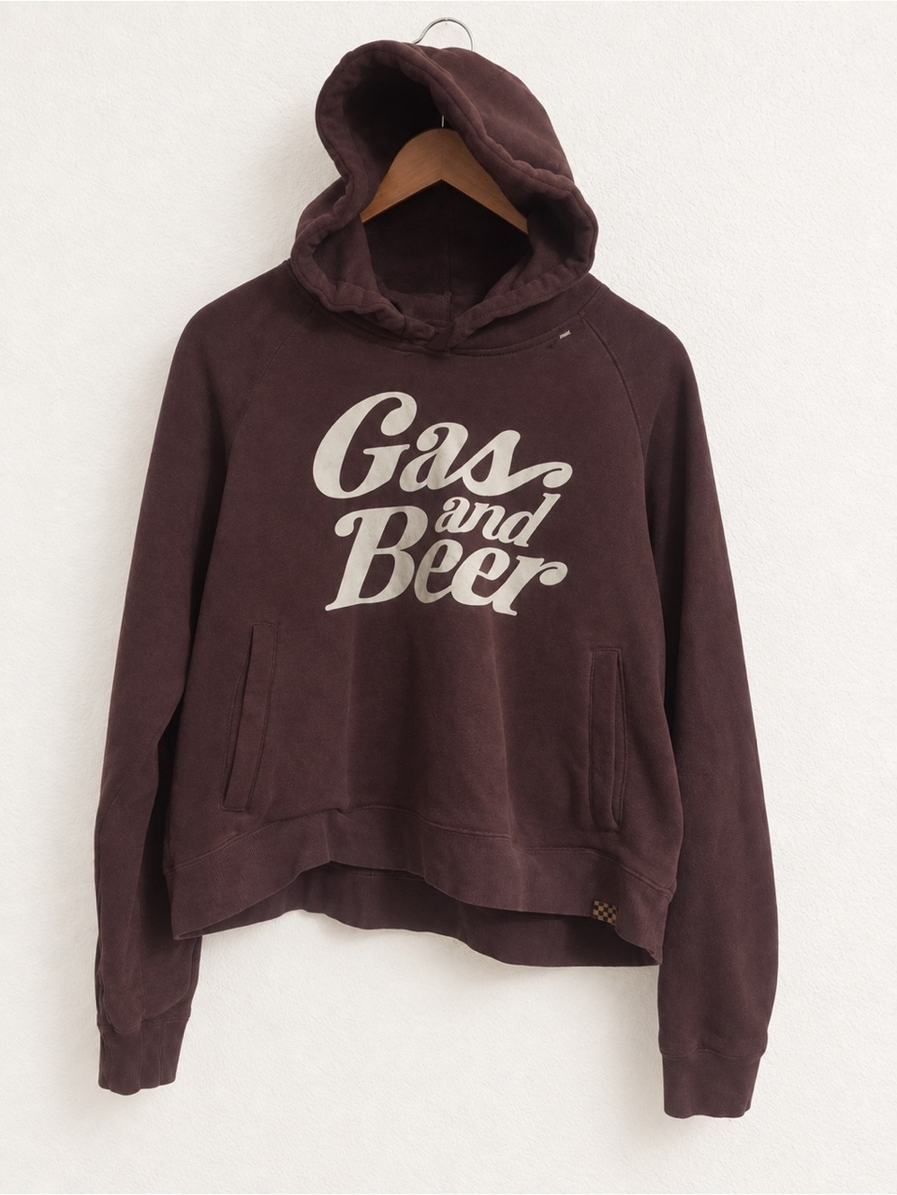 Fasthouse Women’s Tavern Hooded Pullover Gas and Beer Brown Hoodie Size Large